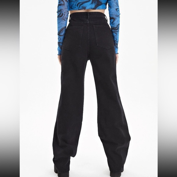 Bleach Wash Ripped Detail Butterfly Jeans - Picture 2 of 3